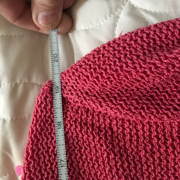 Eileen Fisher Pink Knitted Sweater %100 Silk - Picture 5 of 7